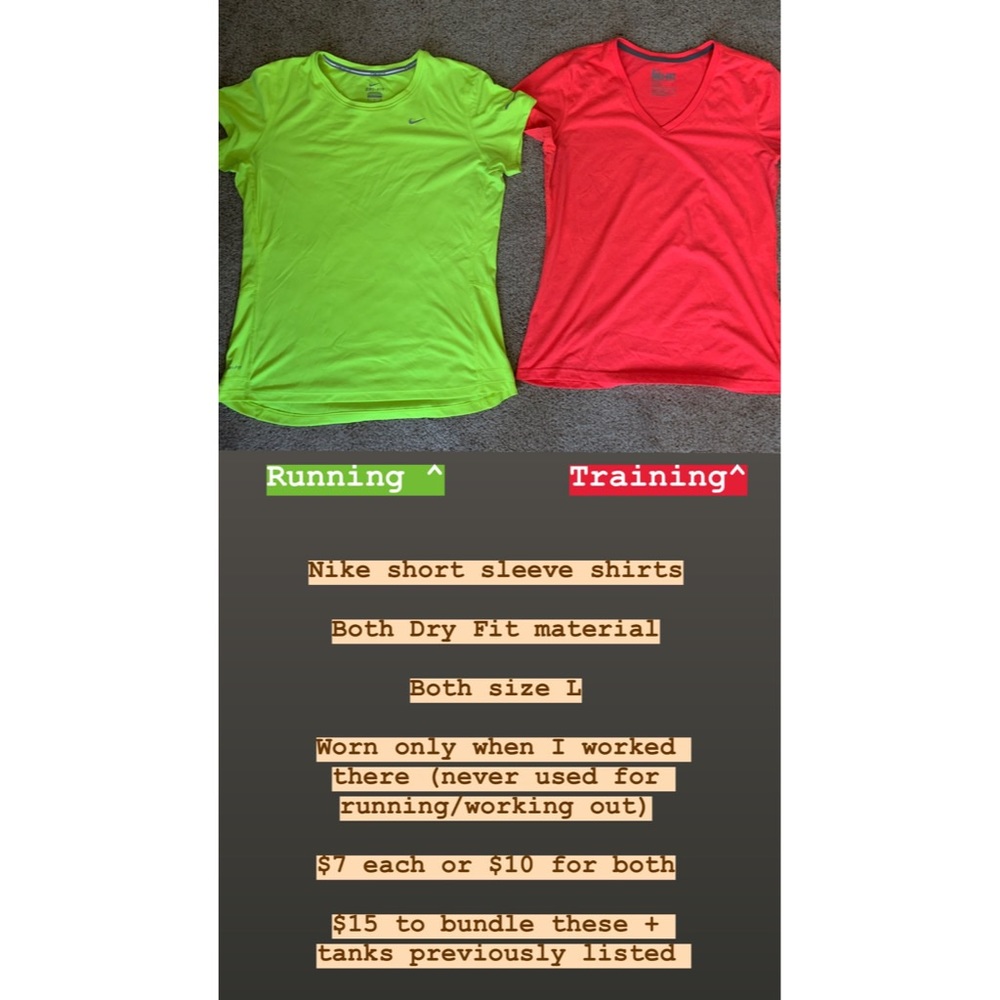 Nike Short Sleeve Active Tops